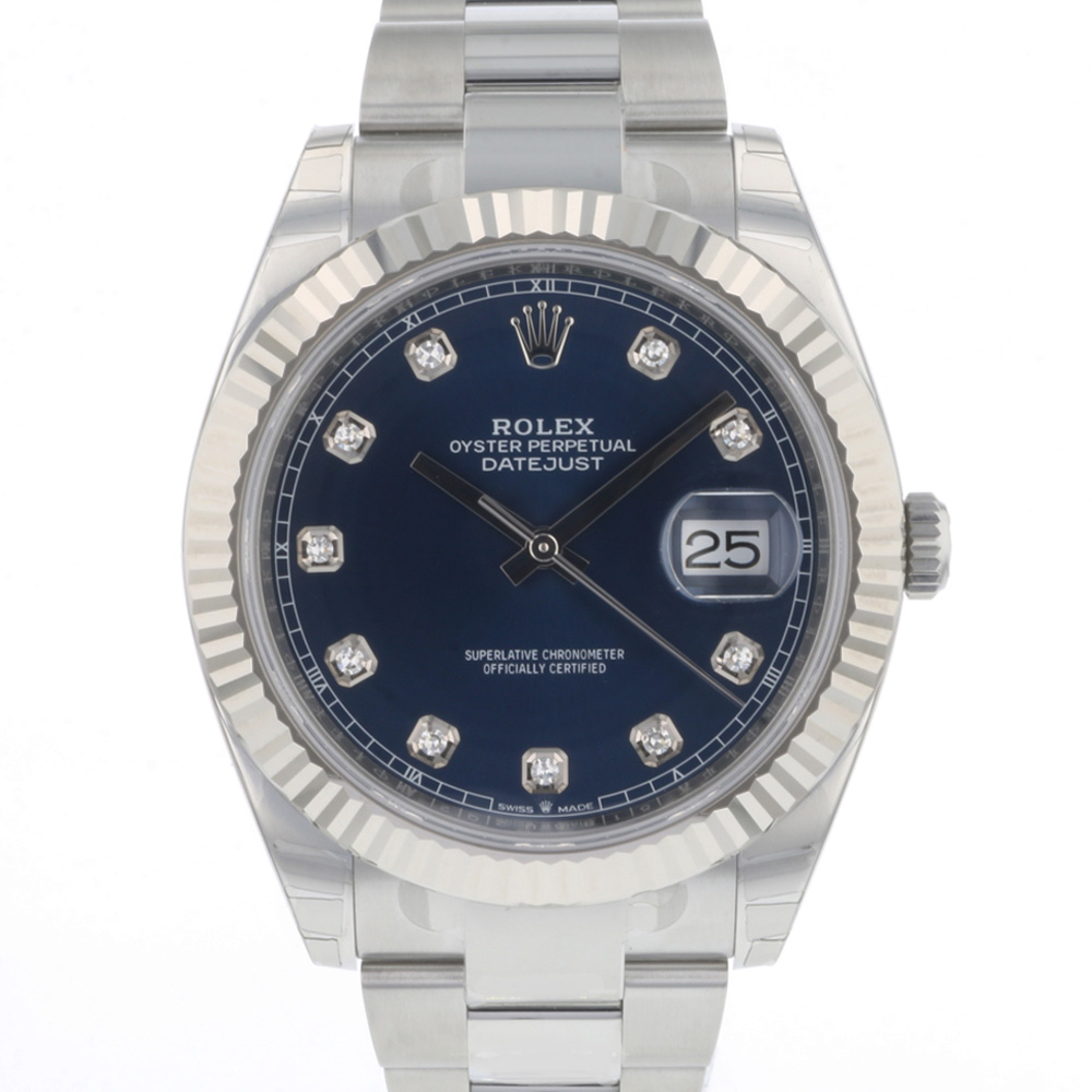 datejust 41 blue diamond dial