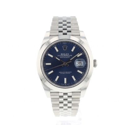 rolex dayjust blue