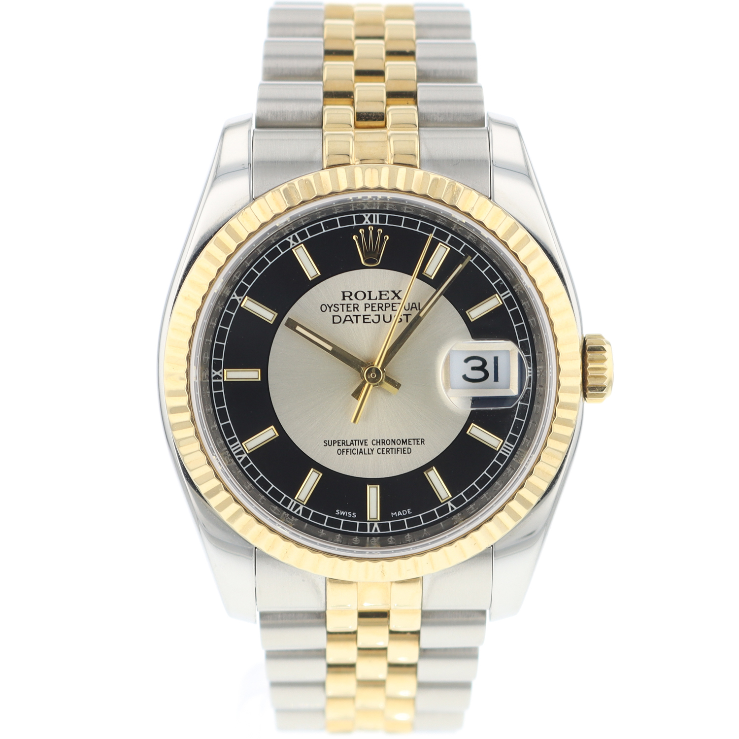 rolex datejust tuxedo dial jubilee