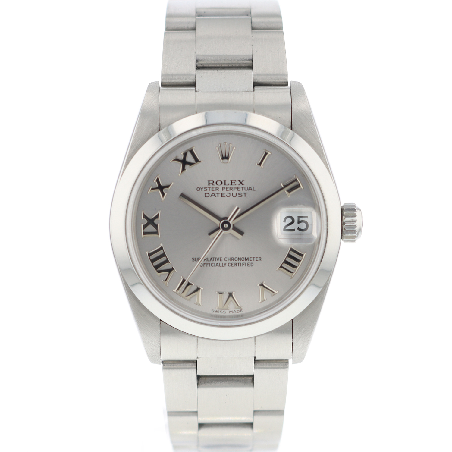 datejust 41 white dial roman numerals