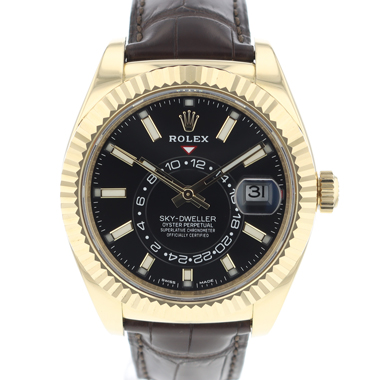 Rolex - Sky-Dweller Yellow Gold Leather
