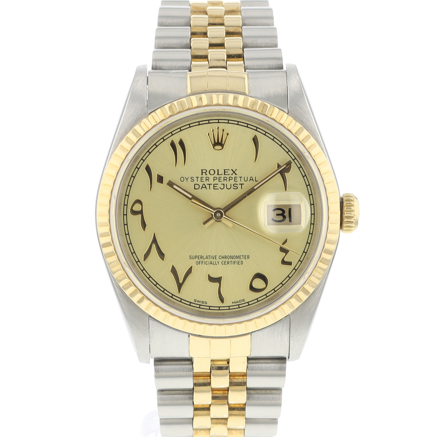 Datejust 36 Steel Gold Jubilee Arabic Dial Rolex Verkaufte Uhren Datejust 36 Steel Gold Jubilee Arabic Dial Rolex Verkaufte Uhren