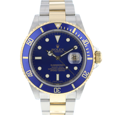 Rolex - Submariner Date Gold/Steel Blue Rehaut