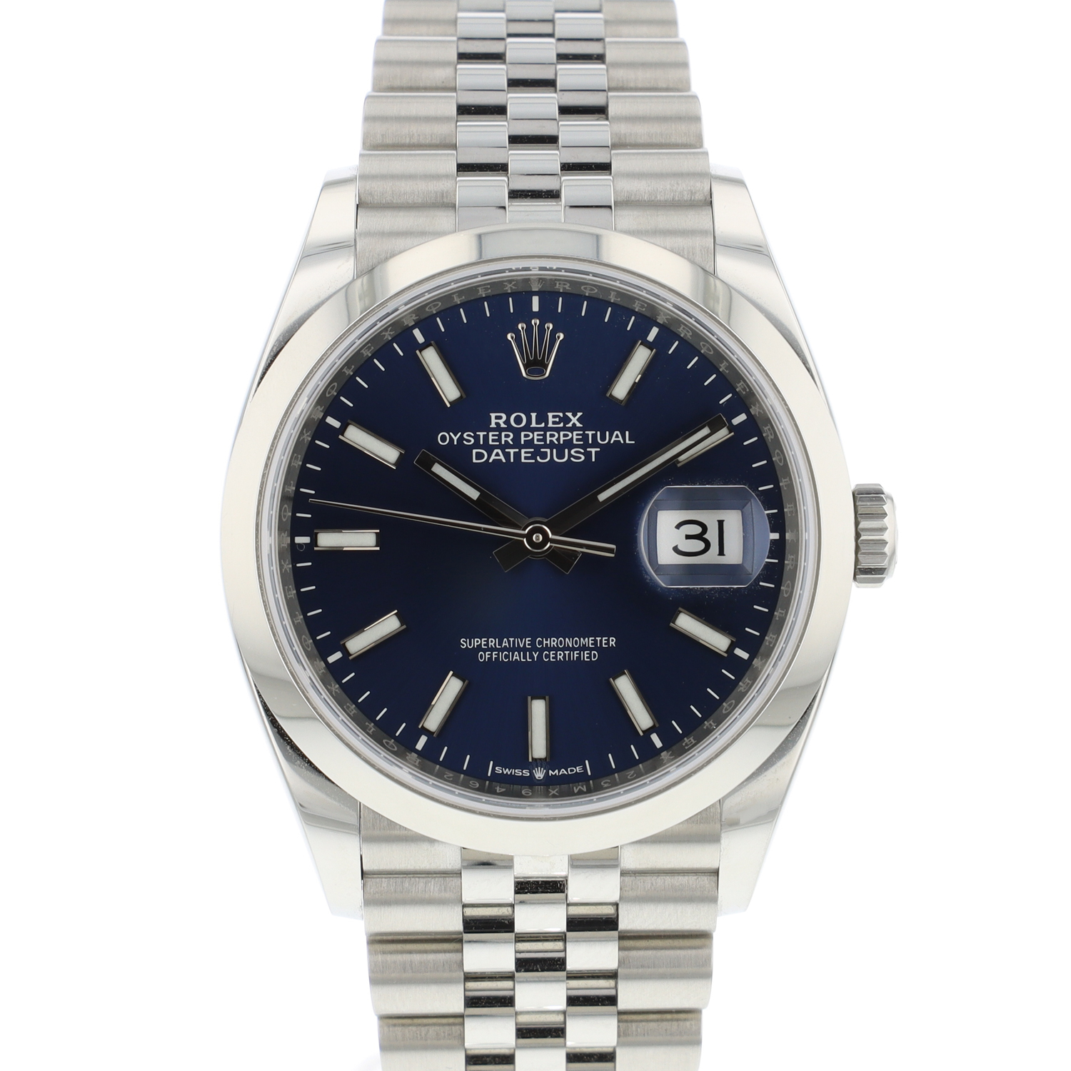 rolex datejust 36 jubilee blau