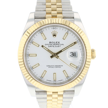 Rolex - Datejust 41 Gold/Steel Jubilee White Dial