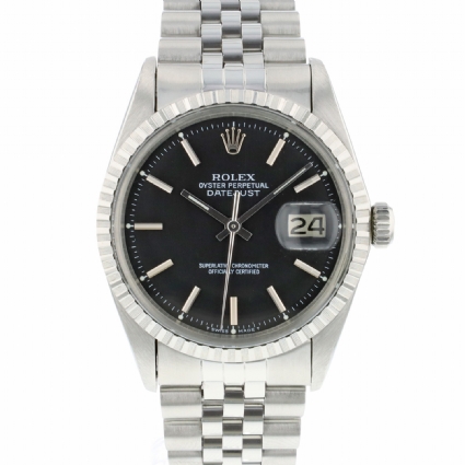 rolex datejust 36 black dial jubilee