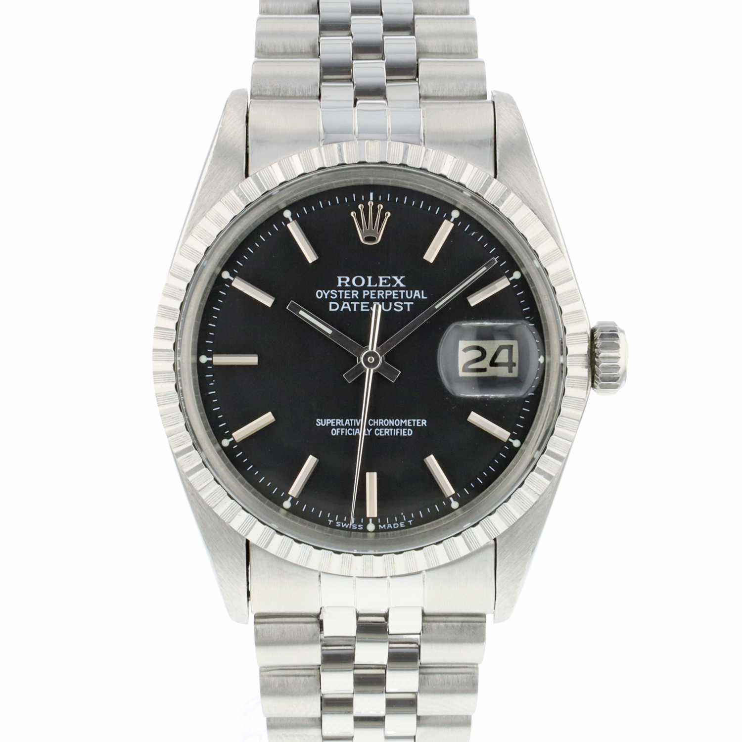 rolex datejust 36 jubilee black dial