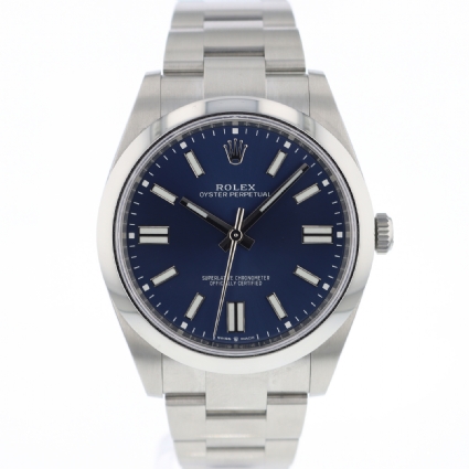 rolex oyster perpetual 41 blue