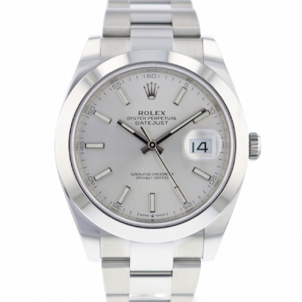 datejust 41 silver
