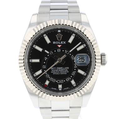 Rolex - Sky-Dweller Stainless Steel / White Gold / Black Dial