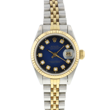 Rolex - Datejust 26 Gold/Steel Blue Diamond Dial