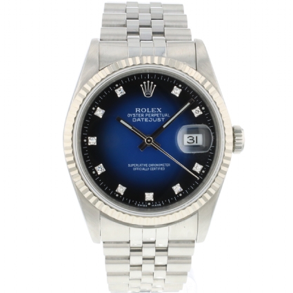 datejust 36 blue dial jubilee
