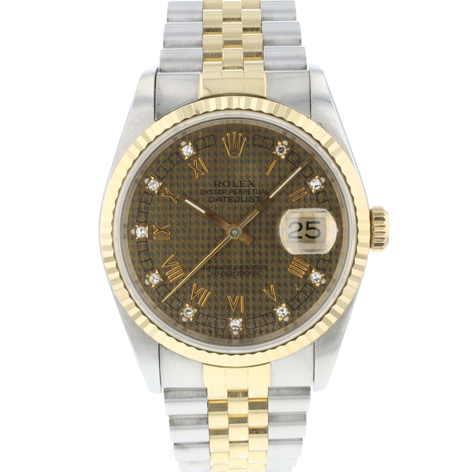 rolex houndstooth dial