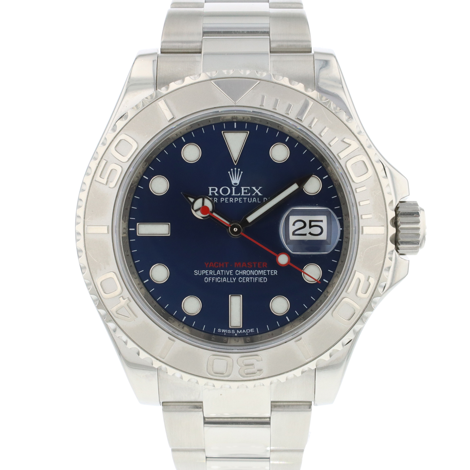 yacht master blue dial