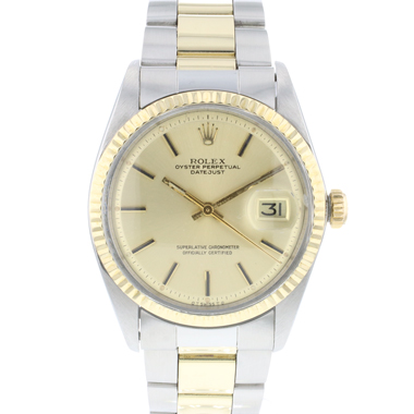 Rolex - Datejust 36 Oyster Fluted Gold/Steel Sigma Dial