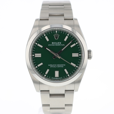 Rolex - Oyster Perpetual 36 Green Dial 126000 NEW!