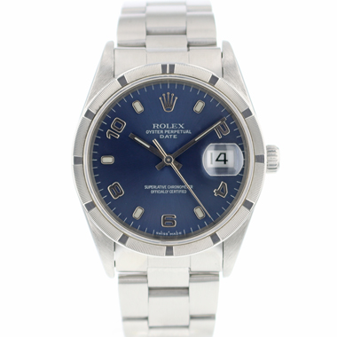Rolex - Date 34 Steel Blue Dial