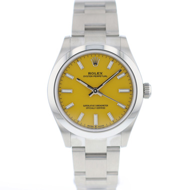 Rolex - Oyster Perpetual 31 Lady Yellow Dial NEW