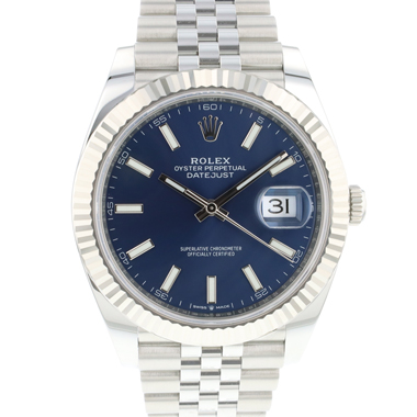 Rolex - Datejust 41 Jubilee Fluted Blue Dial NEW