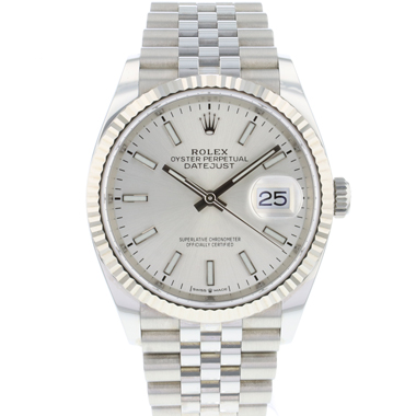 Rolex - Datejust 36 Fluted Jubilee Silver Dial
