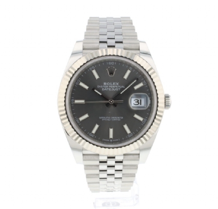 Datejust 41 Jubilee Fluted Dark Rhodium 