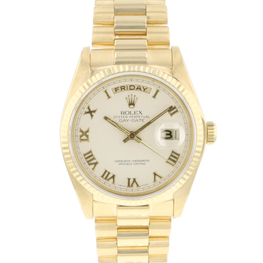 Rolex - Day-Date 36 Yellow Gold President Pyramid Dial