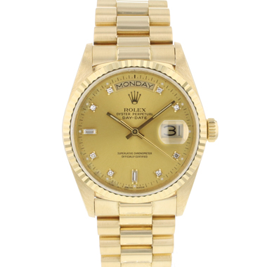 Rolex - Day-Date 36 President Yellow Gold Diamond Dial