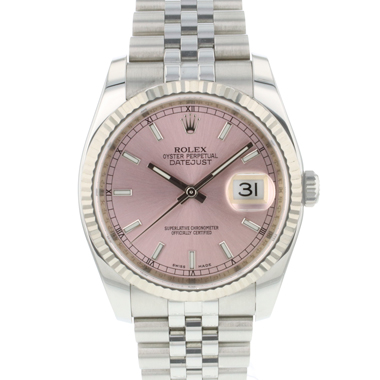 Rolex - Datejust 36 Jubilee Fluted Pink Dial