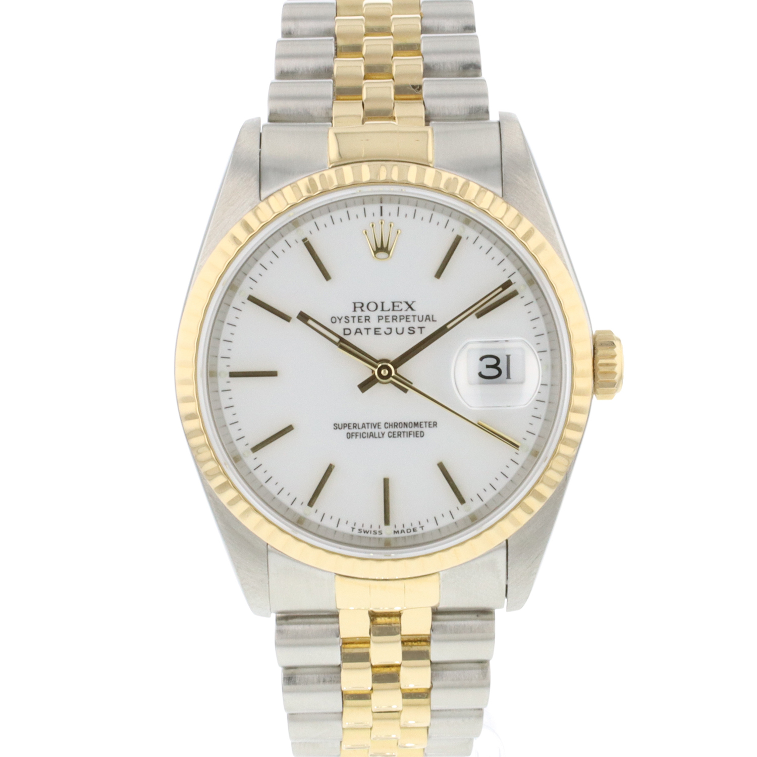 Datejust 36 Steel Gold Jubilee Fluted 
