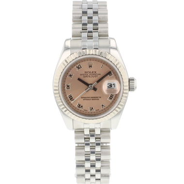 Rolex - Lady Datejust 26 Jubilee Fluted Pink Roman Dial