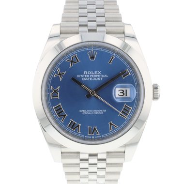 Rolex - Datejust 41 Jubilee Azzurro Blue Roman Dial