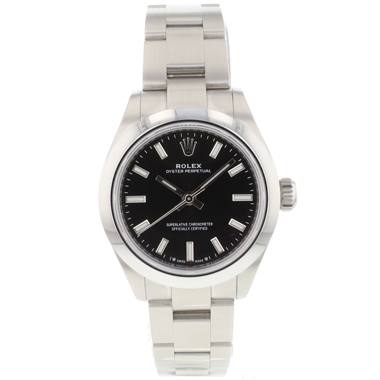 Rolex - Oyster Perpetual 28MM Black Dial NEW 2022