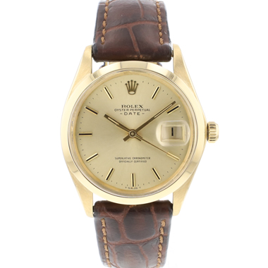 Rolex - Oyster Perpetual Date 34 Yellow Gold