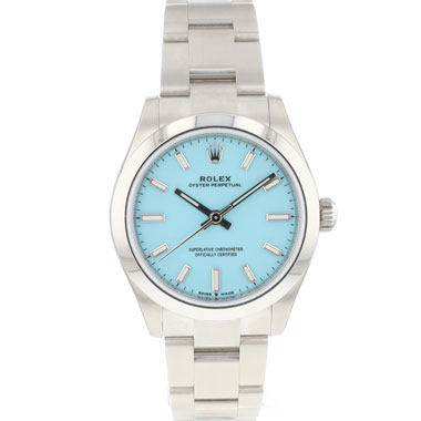 Rolex - Oyster Perpetual 31 Lady Tiffany Turquoise Dial NEW IN STICKERS
