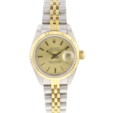 Rolex - Datejust 26 Steel Gold Jubilee Fluted Champagne