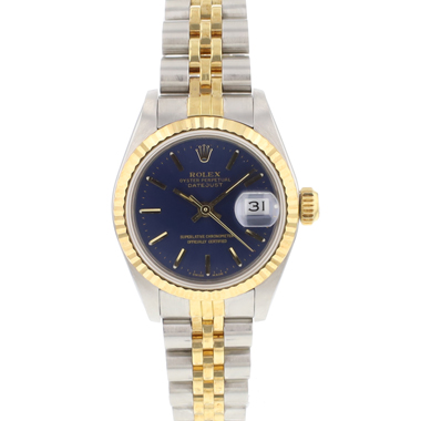 Rolex - Datejust 26 Steel Gold Jubilee Fluted Blue Dial