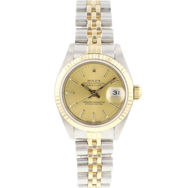 Rolex - Datejust 26 Steel Gold Jubilee Fluted Champagne Dial