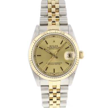 Rolex - Datejust 31 Steel Gold Jubilee Fluted Champagne Dial