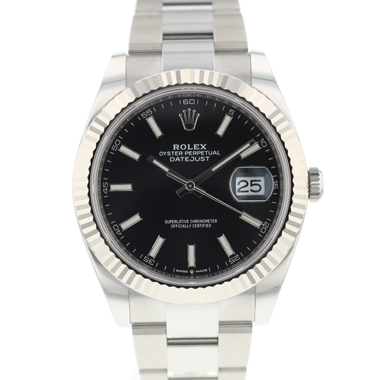 Rolex - Datejust 41 Fluted Black Dial NEW