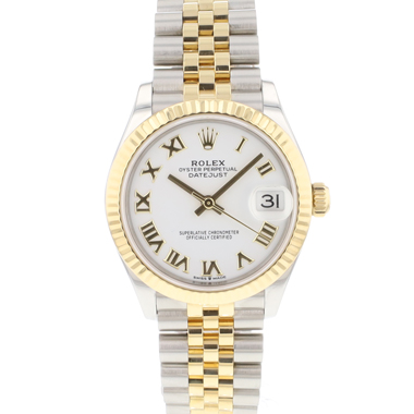 Rolex - Datejust 31 Steel Gold Jubilee Fluted White Dial