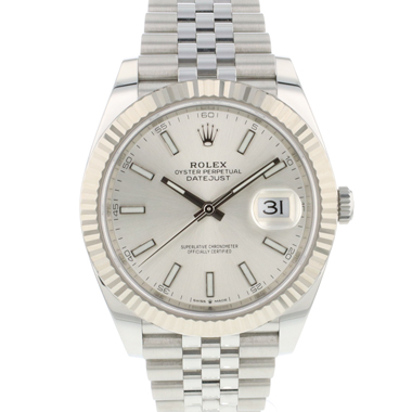 Rolex - Datejust 41 Jubilee Fluted Silver Dial