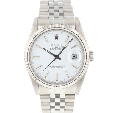 Rolex - Datejust 36 Jubilee Fluted White Dial