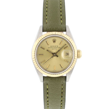 Rolex - Datejust 26MM Steel Gold Fluted Champagne Dial