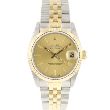 Rolex - Datejust 31 Steel Gold Jubilee Fluted Champagne Dial