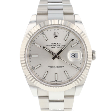 Rolex - Datejust 41 Fluted Silver Dial NEW