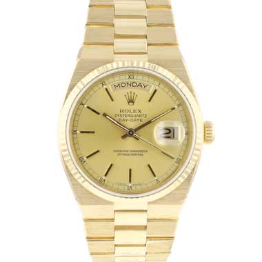 Rolex - Day-Date Oysterquartz Champagne Dial Yellow Gold
