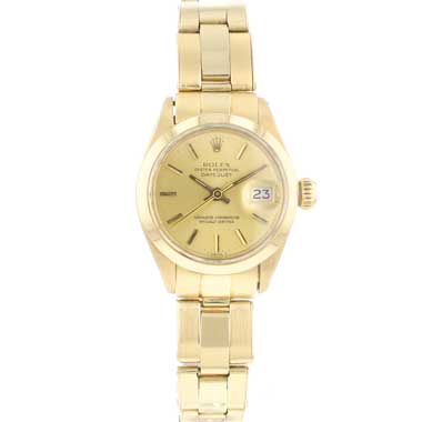 Rolex - Lady-Datejust 26 Gold Champagne Dial
