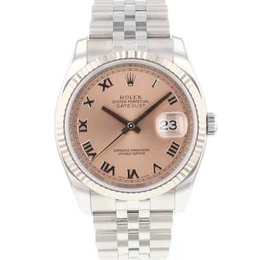 Rolex - Datejust 36 Jubilee Fluted Pink Roman Dial