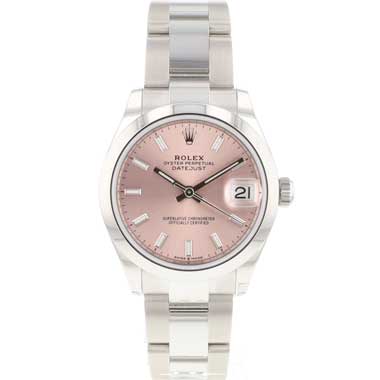 Rolex - Datejust 31 Midsize Pink Dial NEW 2024
