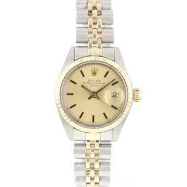 Rolex - Lady-Date 26 Steel Gold Champagne